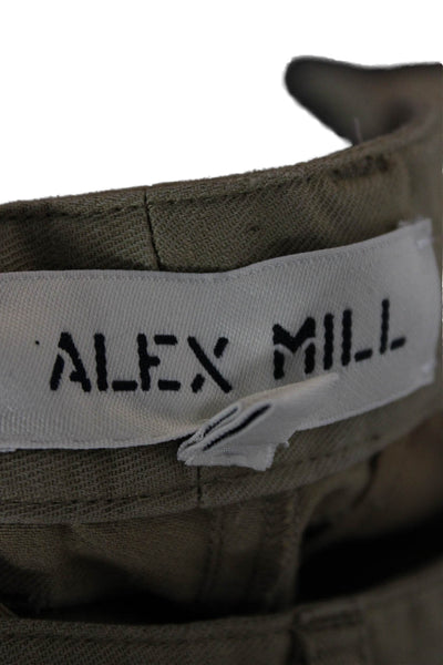 Alex Mill Womens Chino Pants Beige Cotton Button Inseam 29 Size 0