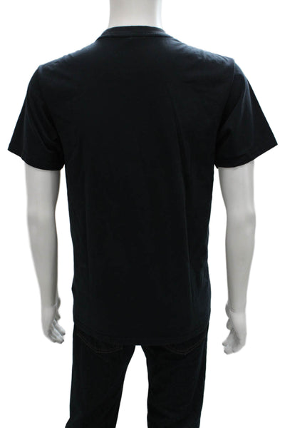 R13 Mens T-Shirt Black Cotton Graphic Crew Neck Short Sleeve Size M