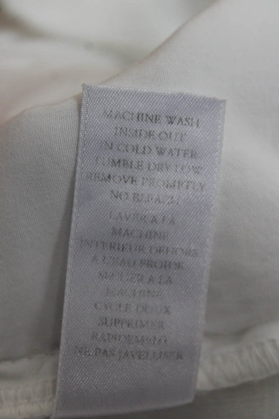 Frank & Eileen Women White Cotton Chino Pants Size 00