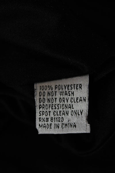 Park 108 Women Maxi Dress Black Short Sleeve Round Neck Zip Size 12