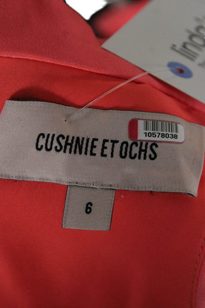 Cushnie Et Ochs Womens Silk Halter Jumpsuit One Piece Pink Size 6