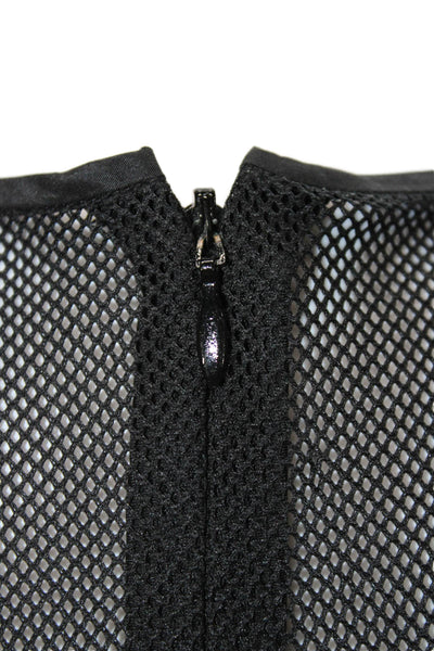 Proenza Schouler Womens Fit & Flare Floral Sleeveless Dress Black Size 6