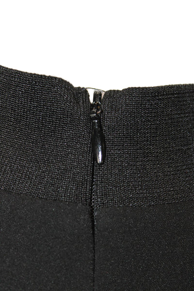 MNG Womens Basic Sleeveless Mock Neck Black Zip Tank Polyester Size S
