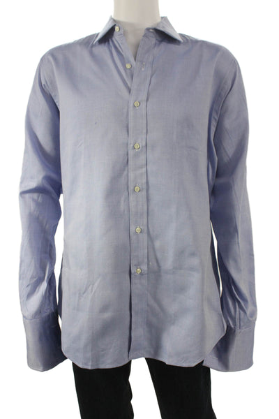 Polo Ralph Lauren Mens Cotton Button Down Shirt Blue Size 16.5-36