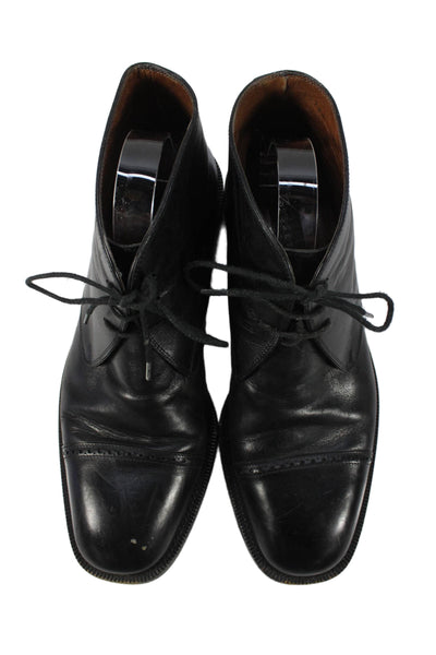 Fratelli Rossetti Mens Leather Chukka Boots Black Size 11.5D