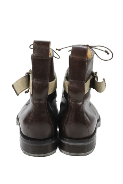 Walter Steiger Mens Leather Pointed Toe Boots Brown Size 11.5