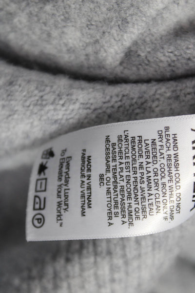 TNA Unisex Adults Full Zip Hoodie Gray Acrylic Long Sleeve Size L