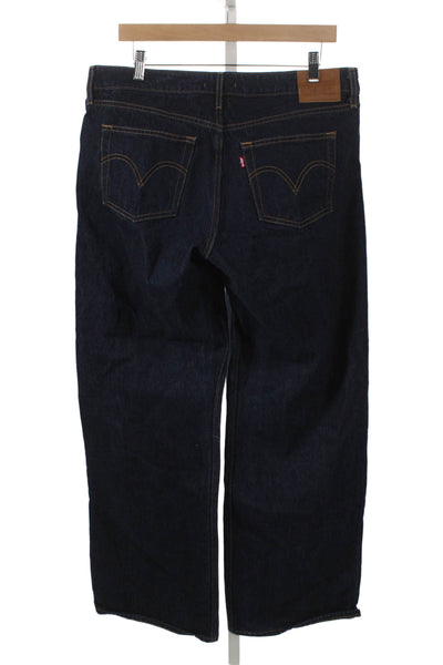Levis Men Wide-Leg Jeans Blue Cotton Low Rise Size 31