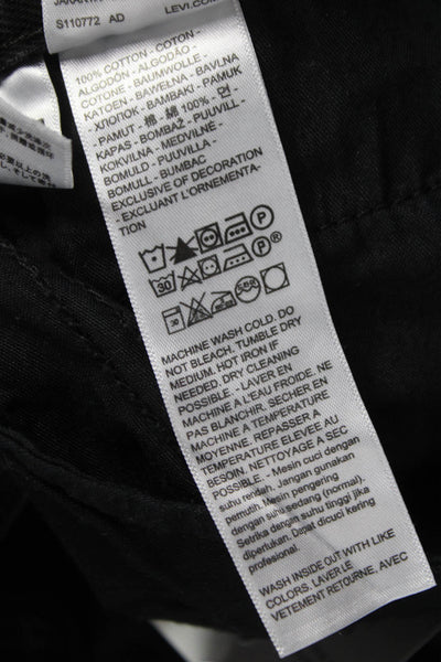 Levis Unisex Wide Leg Black Jeans Size 31