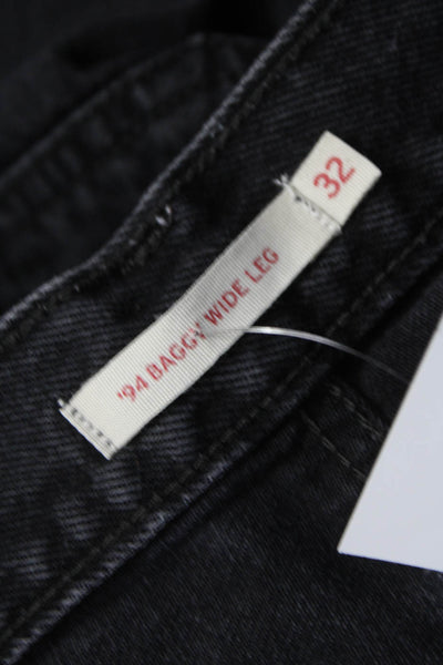 Levis Unisex Wide Leg Black Jeans Size 31