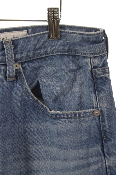 AG Adriano Goldschmied Mens Wide Leg Jeans Blue Mid Rise Inseam 32 Size 31