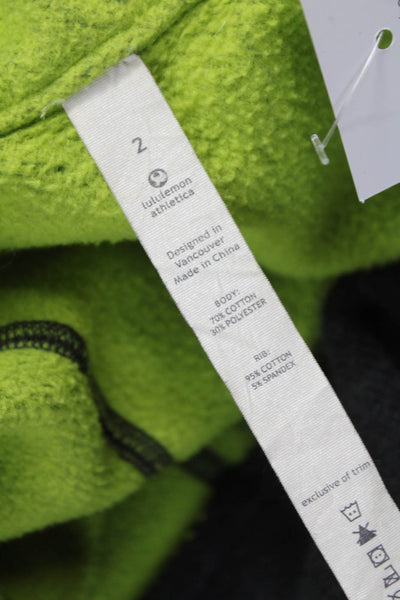 Lululemon Womens Gray Track Jacket Zip Long Sleeve Size 2