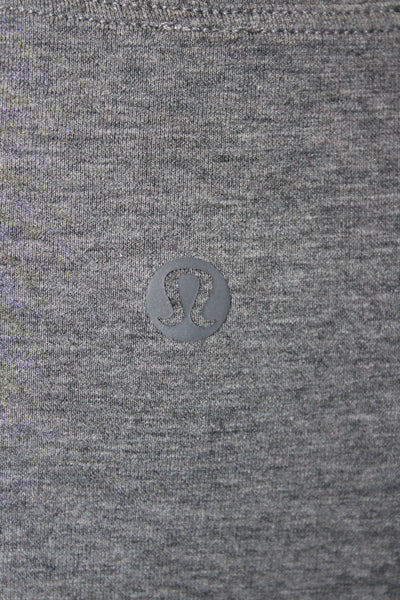 Lululemon Womens Gray Cotton Basic Sleeveless Tank Round Neck Size 8