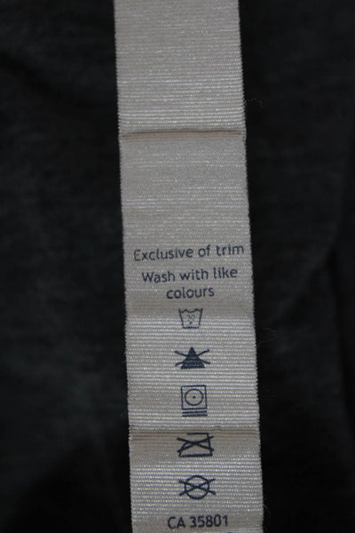 Lululemon Womens Gray Cotton Basic Sleeveless Tank Round Neck Size 8
