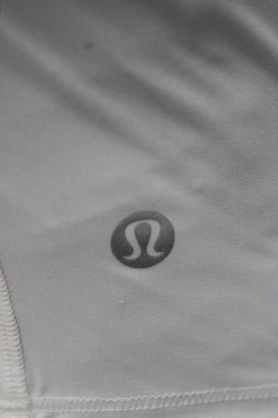 Lululemon Womens White Basic T Shirt Nylon Long Sleeve Size 10