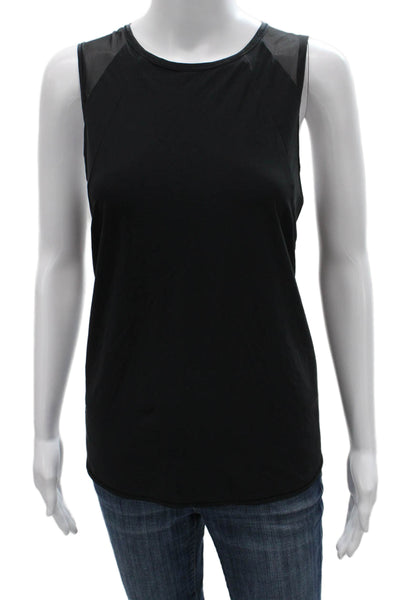 Lululemon Women Basic Tank Black Nylon Round Neck Sleeveless Size 8
