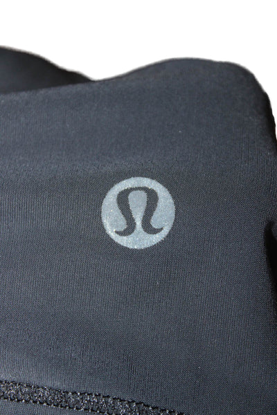 Lululemon Women Basic Tank Black Nylon Round Neck Sleeveless Size 8