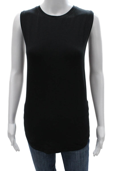 Lululemon Women Black Sleeveless Basic Tank Size 8