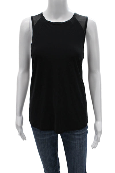 Lululemon Womens Sleeveless Basic Tank Black Nylon Round Neck Size 8