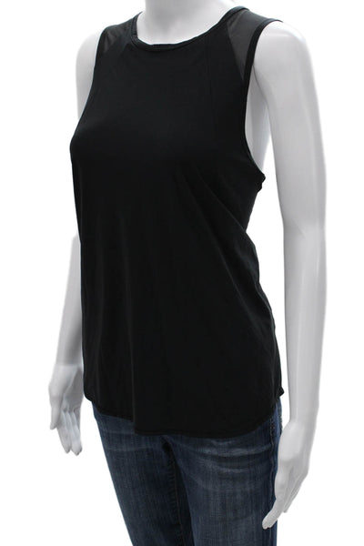 Lululemon Womens Sleeveless Basic Tank Black Nylon Round Neck Size 8