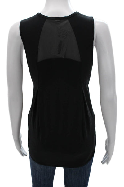 Lululemon Womens Sleeveless Basic Tank Black Nylon Round Neck Size 8