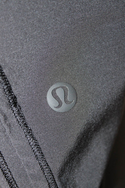 Lululemon Womens Gray Capri Pants Nylon Drawstring Inseam 21 Size 12