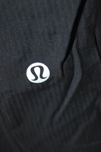 Lululemon Women Black Nylon Jogger Pants Drawstring Size 12