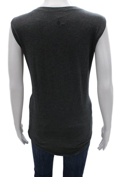 Lululemon Women Pima Cotton Sleeveless Tank Gray Size 8