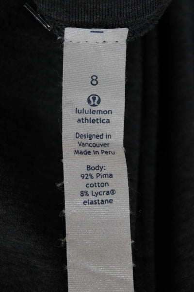 Lululemon Women Pima Cotton Sleeveless Tank Gray Size 8