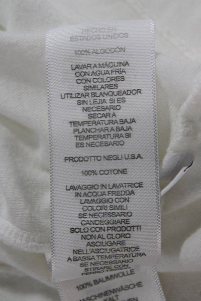 Current/Elliott Women Basic Cotton Crew Neck Short Sleeve T-Shirt Size 3