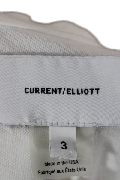Current/Elliott Women Basic Cotton Crew Neck Short Sleeve T-Shirt Size 3