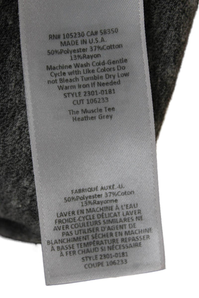 Current/Elliott Womens Basic Sleeveless Tank Gray Round Neck Size 2