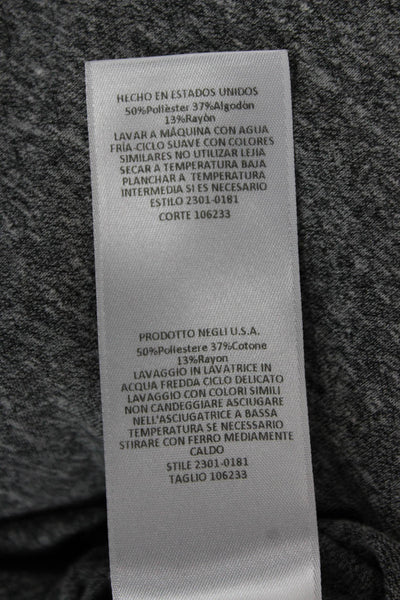 Current/Elliott Womens Basic Sleeveless Tank Gray Round Neck Size 2