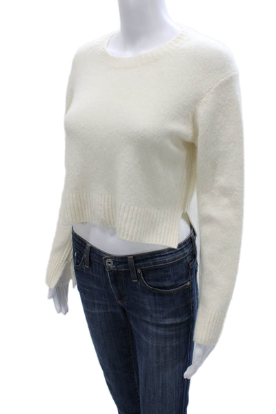 Allsaints Womens Pullover Sweater Ivory Long Sleeve Wool Blend Size S