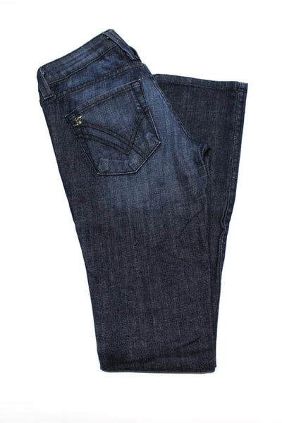 William Rast Blue Cotton Rachel Dark Wash Skinny Leg Jeans Size 26