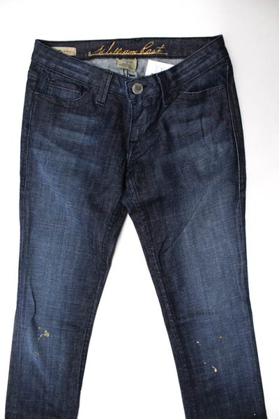 William Rast Blue Cotton Rachel Dark Wash Skinny Leg Jeans Size 26