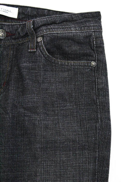 Habitual Gray Cotton Low Rise Boot Cut Jeans Size 27
