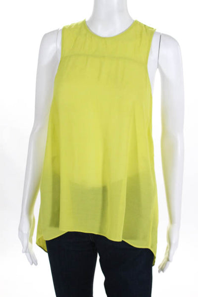 BCBG Max Azria Lime Green Open Back Tank Top Size Extra Extra Small