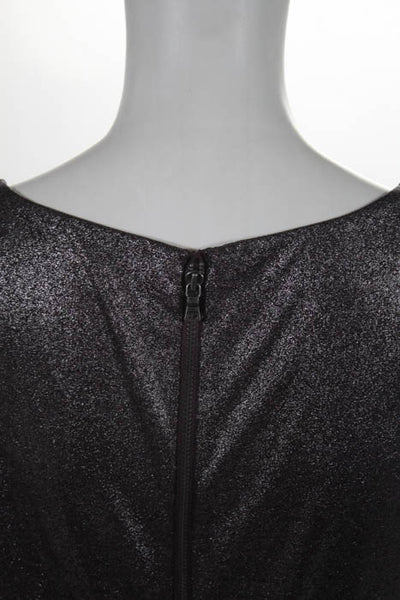 Alice + Olivia Purple Metallic Ruched Bodycon Dress Size Extra Small