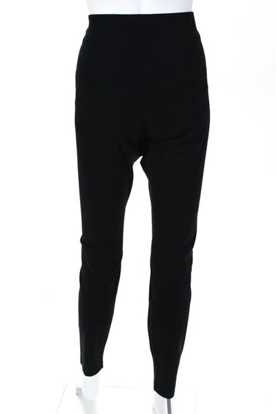 Helmut Lang Black Cotton Pull On Skinny Leggings Size Large