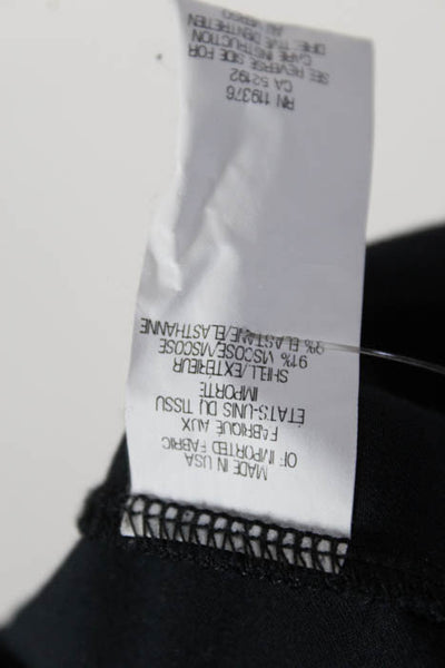 Helmut Lang Black Cotton Pull On Skinny Leggings Size Large