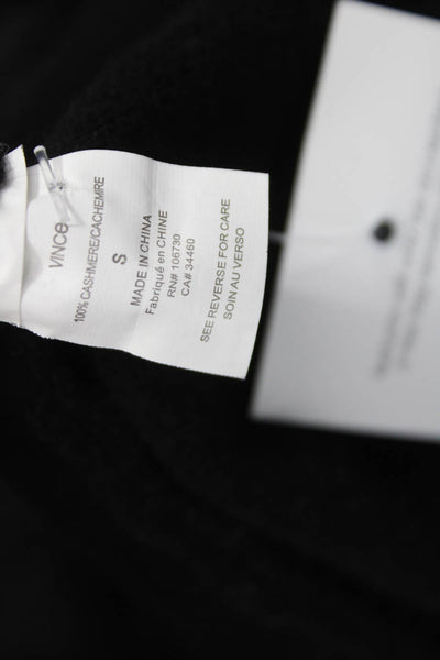 Vince Womens Cashmere V-Neck Cardigan Black Long Sleeve Size S