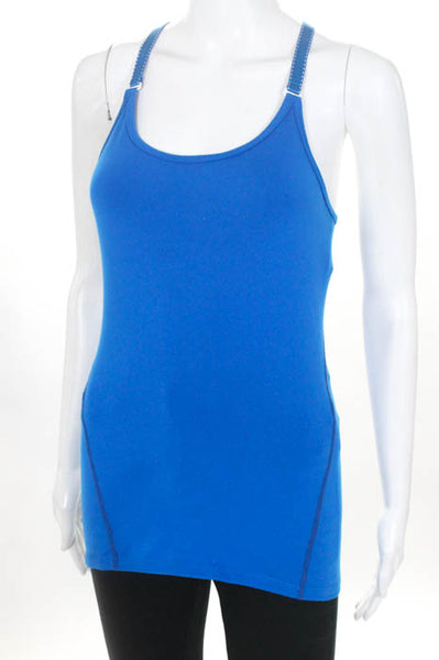 15Love Blue Stretch Knit Spaghetti Strap Tank Top Size Small