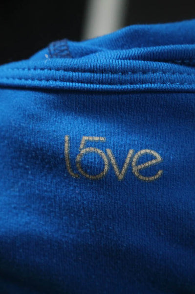 15Love Blue Stretch Knit Spaghetti Strap Tank Top Size Small