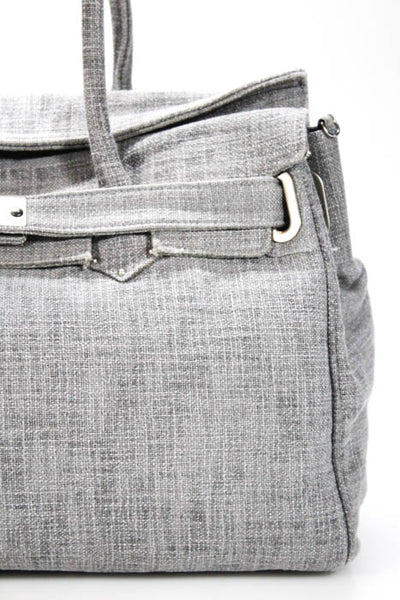 Brunello Cucinelli Gray Boucle Country Weekender Handbag