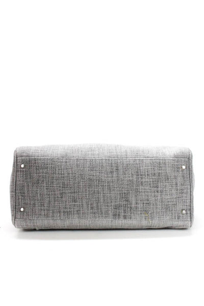 Brunello Cucinelli Gray Boucle Country Weekender Handbag