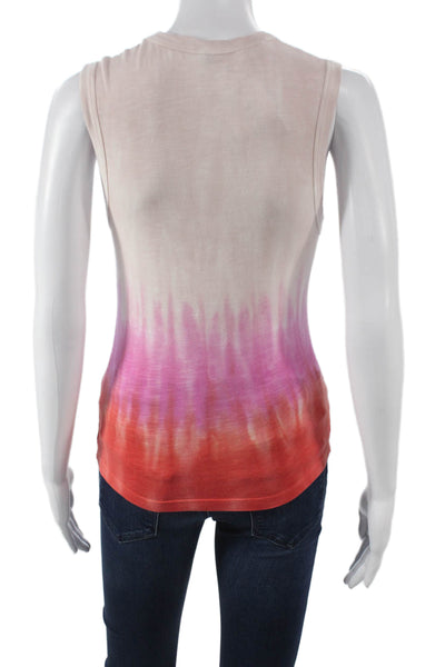 YFB Womens Sleeveless V-Neck Basic Tank Cotton Ombre Multicolor Size S