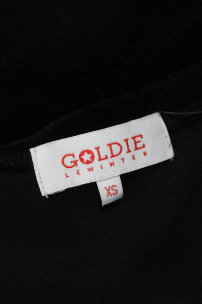 Goldie Womens Basic Tank Black Modal Scoop Neck Sleeveless Size XS