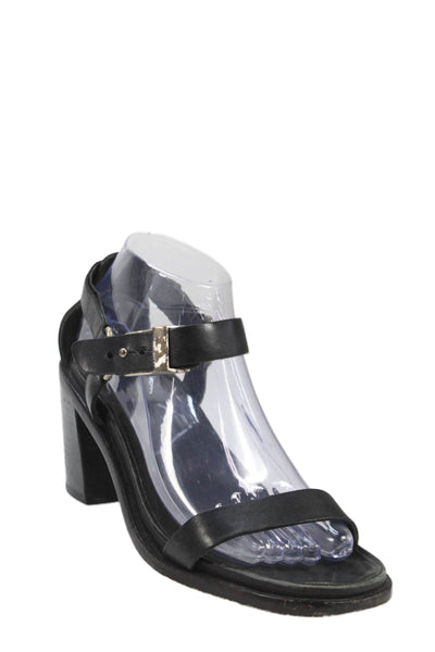 Rag & Bone Womens Leather Ankle Strap Sandal Heels Black Size 38 8