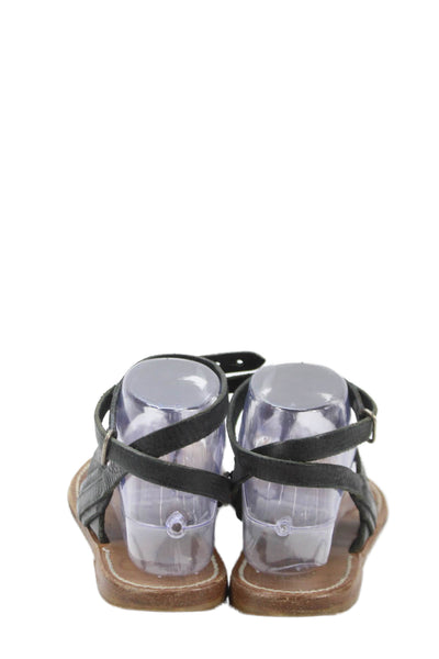 Rag & Bone Womens Leather Thong Slingbacks Sandals Black Size Size 39 9